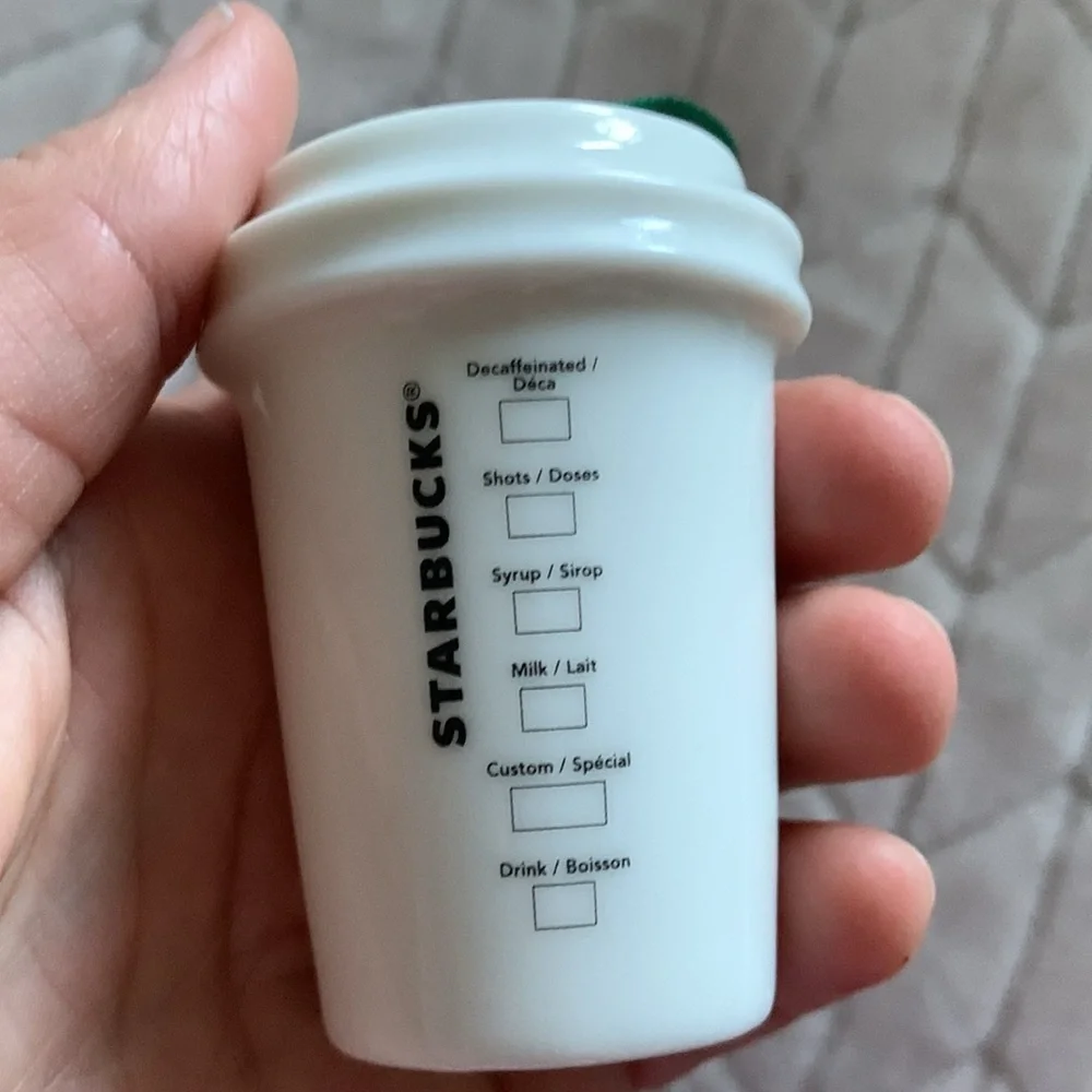 Starbucks Christmas 2016 Ceramic Cup Holiday Ornament‎ Holidays